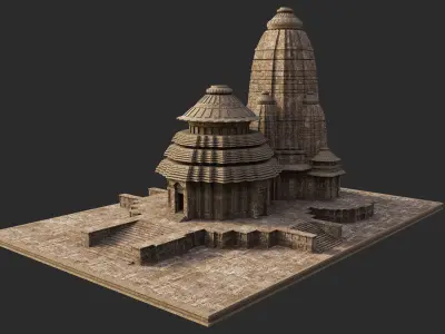 Konark Sun temple 3D model