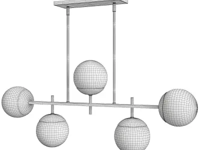 HARMONY GLOBES ISLAND CHANDELIER Low-poly 3D model