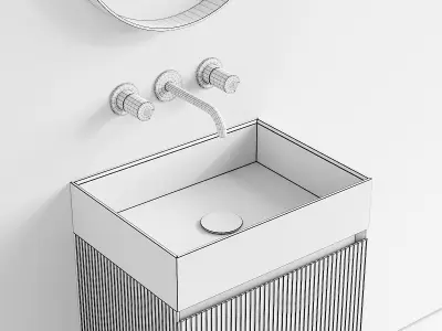 Arbi Arredobagno Code Riga 01 Vanity Unit Set 1 3D model