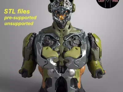 BOT-040420 BUST 3D print model