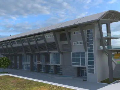 Stadium Low-poly 3D model