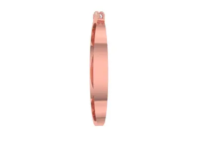Solitaire Women Light Weight Band Ring 3D print model 39