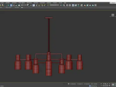 CENTERPORT CHANDELIER Low-poly 3D model