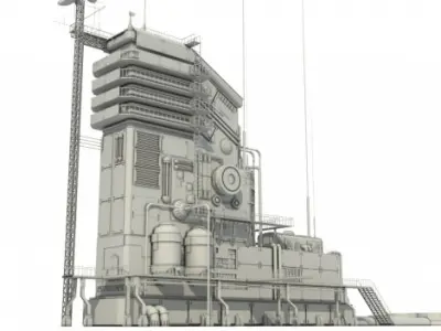 communication center 3D model
