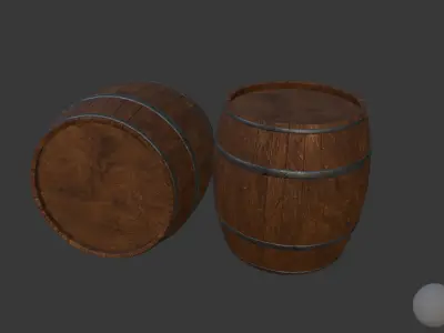 BARELL-TUN  Free low-poly 3D model