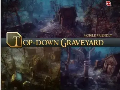 Graveyard game top 3D model