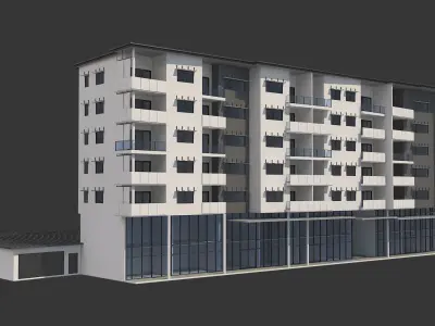 Apartment Building 19 3D model