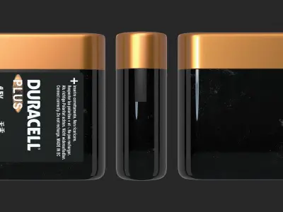 Duracell 4-5 Volt Battery 3D model