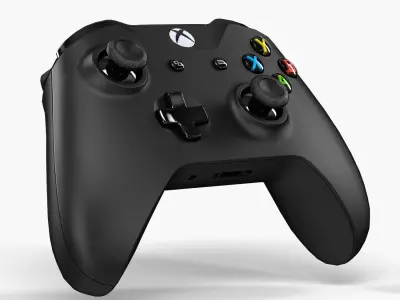 Microsoft Xbox One Wireless Controller New Low-poly 3D model