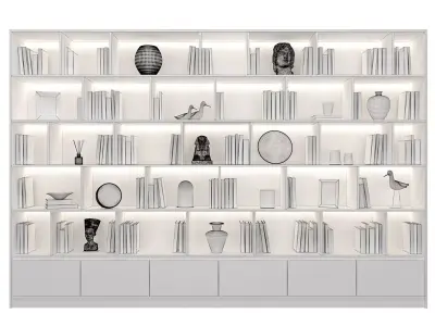 Bookcase 01 3D model Texture