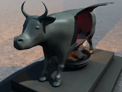 Brazen Bull Torture Device 3D model