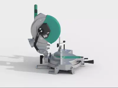 Miter saw Low-poly 3D model