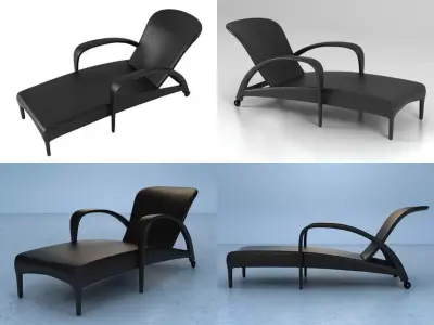 Tango chaise longue 3D model