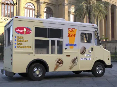  Vintage Ice Cream Truck 