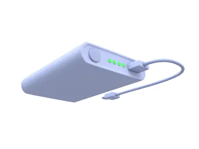 Power Bank Icon v1 005 Low-poly 3D model