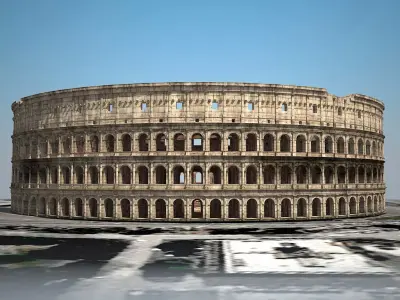 Roman Colosseum Ruins 3D model