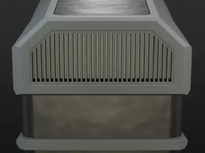 3D Printer SciFi  Low-poly 3D model