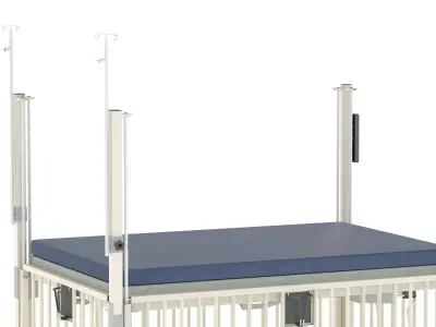 Medical Baby Crib PBR Realistic 3D model