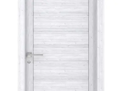 Door-052 wooden door 3D model