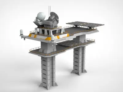 radar platform 2 3D model