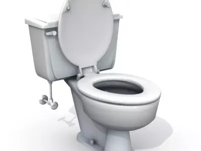 Vintage Toilet 3D model