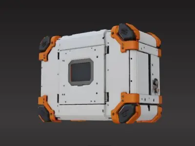 sci-fi box capsule 3D print model