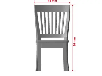 Chair - 3d printable 1-35 scale accessory for dioramas 3D print model