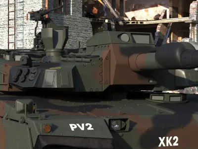  Korean K2 Tank Camouflage Color 