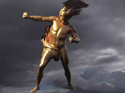 Spartan sun helmet warrior 3D model