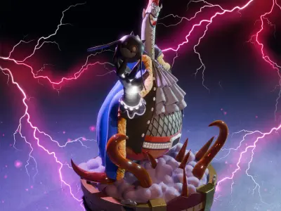 Moria Sculpture Scale 1-10 3D print model