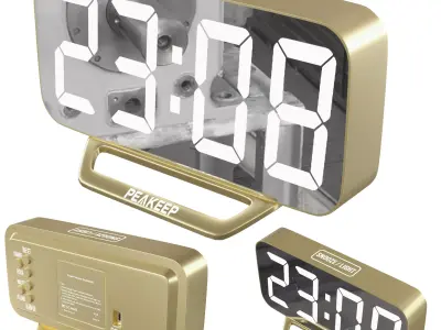 table clock 13 3D model