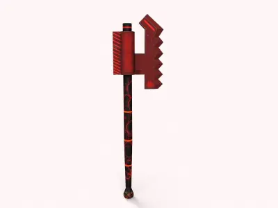 Sci-Fi Axe V2 Low-poly 3D model