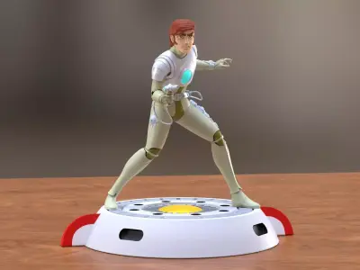 Capitaine Flam Captain Future 3D print model