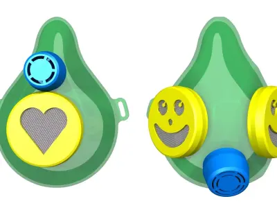 Flexible Covid Mask Free 3D print model