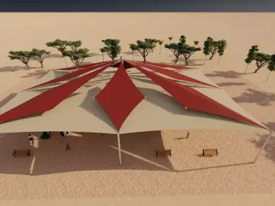 Arabian Style Shed Design in Sketch up  3D model