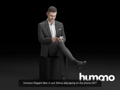 Humano 5-Pack - STREET - CAFE - RESTAURANT - 5x 3D models 03B