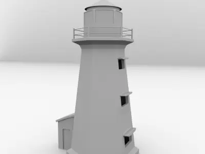 Lighthouse nova scotia 3D model
