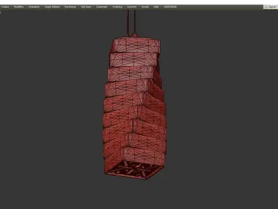 CARE chandelier Low-poly 3D model