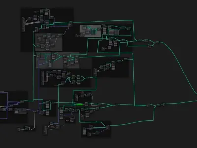 Procedural Rope Bridge - Blender Geo Nodes 3D model