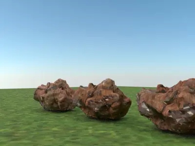 laos Rock and LODs 3D model