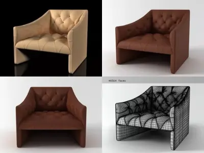 Burnham armchair 3D model