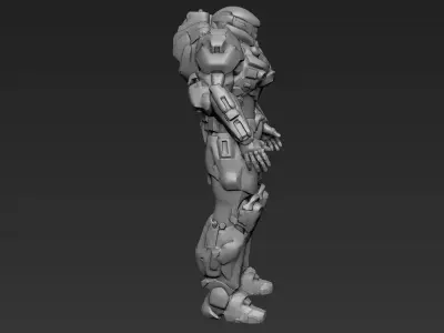 Sci-Fi Military Armour Basemesh 003 3D model