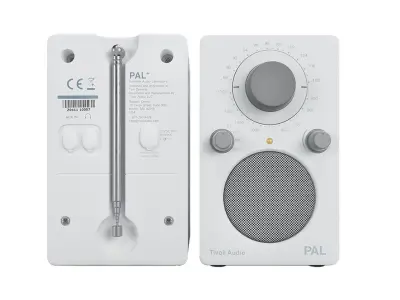 Tivoli audio PAL white and grey 3D model