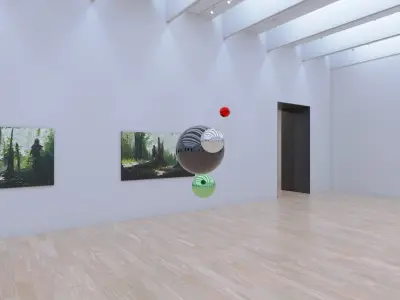 HDRI - Art Museum Gallery Interior 30b - 16384x8192 Texture