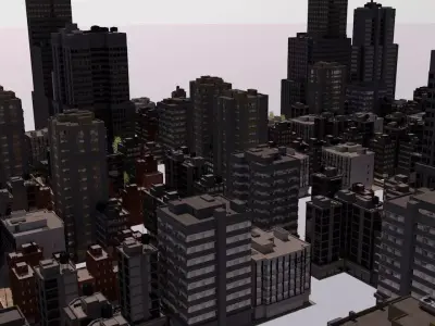 City large scale  3D model