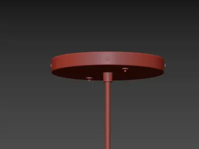 ARA GOLD RING PENDANT LAMP 3D model