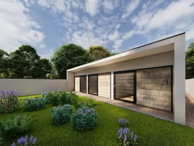 Casa Scene-villa-modern house 3D model 17