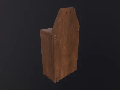  letter Box 3D Model Low-poly 3D model