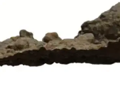 Photorealistic Rocky Ground Patch  Low-poly 3D model