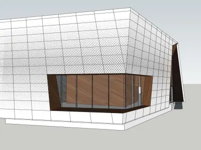 contemporary entertainment office sketchup model 3D model